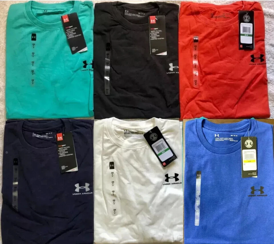 Camiseta Under Armour Hombre Estilo Deportivo Cuello Redondo Deporte-Correr-Gimnasio M,L @oferta Foto 4 de 4