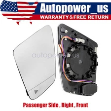 RH fit Benz W246 W204 W212 W221 Passenger Side Mirror Glass Heat W/Blind Spot