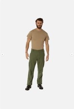 Men's Vintage Vietnam Fatigue Rip-Stop Pants - Olive Drab M 