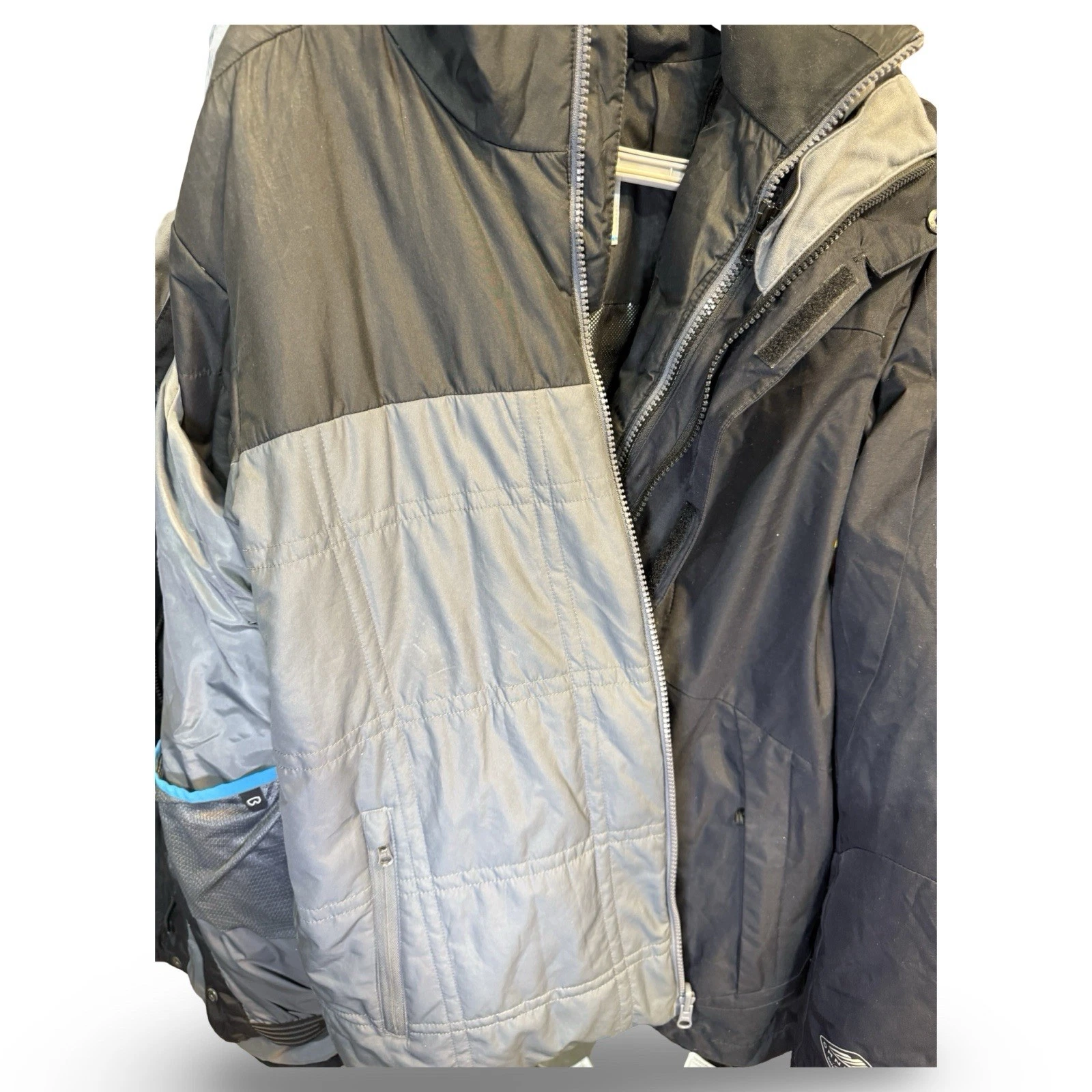 Columbia Sportswear Interchange Jacket Omni Heat Thermal Comfort Black Men's M