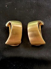 Orecchini a clip Pierre Lang vintage oro rodiato opaco