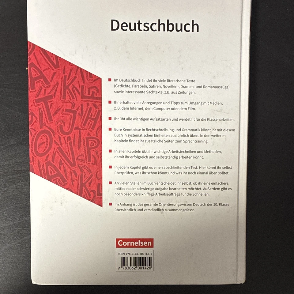 Cornelsen Deutschbuch 10 Gymnasium G9 NRW ISBN 978-3-06-200142-0 - Bild 2 von 2