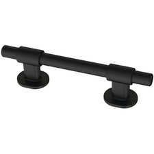 Sleek Matte Black Adjustable Drawer Pulls - 10 Pack