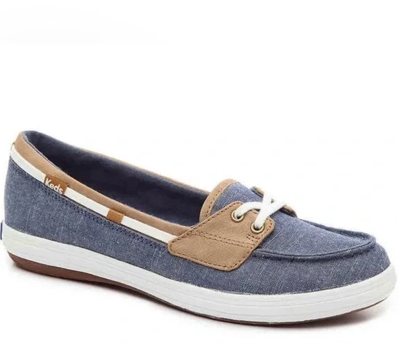 Keds Glimmer Women’s Ortholite Moc Toe Boat Shoes – Multiple Colors