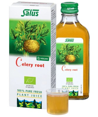 Selleriewurzelsaft 200ml - 100% frischer Pflanzensaft für tägliche Wellness &