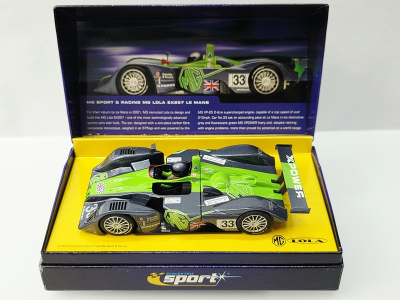 SCALEXTRIC SPORT MG LOLA LE MANS 2001  1/32 SCALE SLOT CAR IN BOX NICE!!!