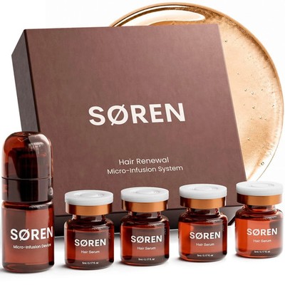 SØREN Micro Infusion Hair Renewal System by SOREN   Saw Palmetto & PeView Sold H