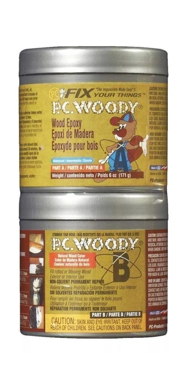 PC Woody 6 Oz Wood Epoxy Paste Free Shipping!!-image