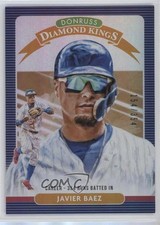 2020 Panini Donruss Diamond Kings Career Stat Line 154/354 Javier Baez #26 04t5