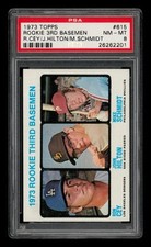 1973 Topps Set-Break #615 Rookie 3rd Basemen Cey, Hilton, Schmidt PSA 8 NM-MT