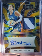 Bridget Carleton 2025 Panini Select Prizm Short Print /10 Gold.