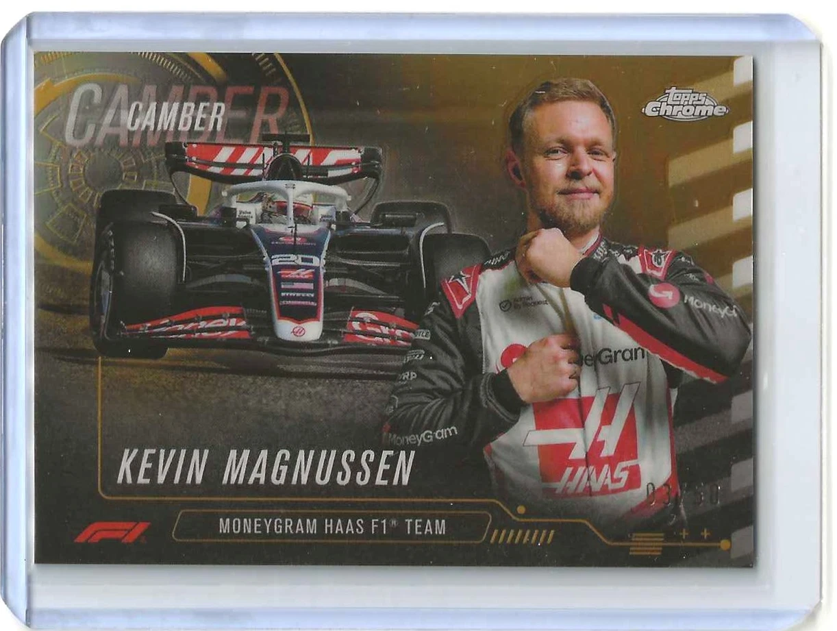 2024 Chrome Formula 1 Kevin Magnussen #CAM-9 Camber Gold /50
