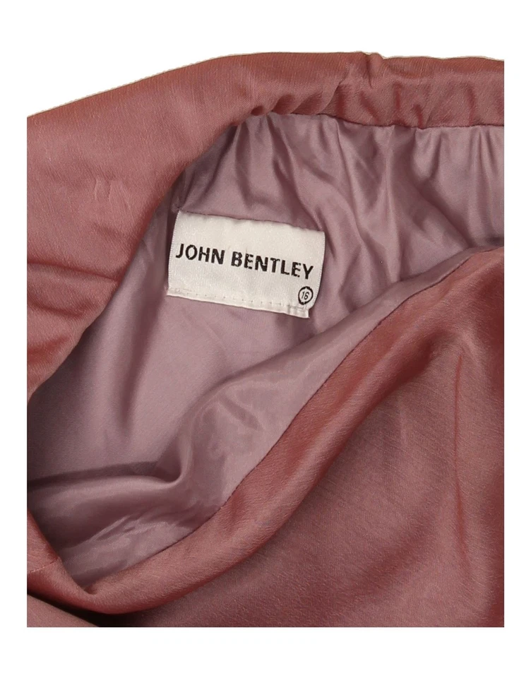 JOHN BENTLEY Mujer Falda Línea A Reino Unido 16 Grande W30 Rosa Poliéster BV01 Foto 3 de 3