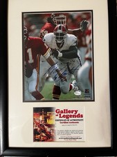 Autographed photo of Washington Redskins Bruce Smith, Gallery of Legends COA