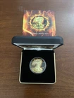 American Silver Eagle Coin 2014 Gold Gilded Colorized Burning Liberty Ruthenium