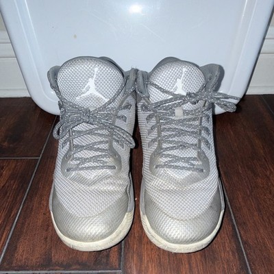 Jordan Flight Flex Unisex Kids Mid-Top Lace-Up Sneaker Gray/White Basketball