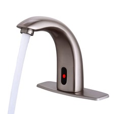 Automatic Touchless Sensor Bathroom Faucet, Motion Activated Hands Free Kitchen