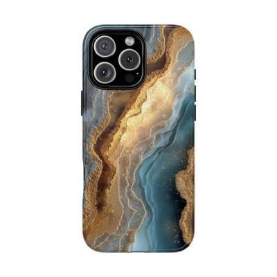 Phone Ink - iPhone | Galaxy | Pixel Case - Nebula Marble Wood Marble