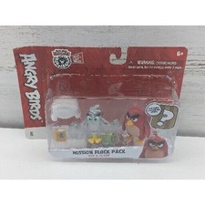 Angry Birds Mission Flock Pack Red Silver Figures Sealed New Collectible