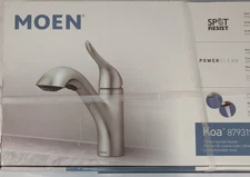 Moen 87931SRS Koa STAINLESS Single Handle Pull Out Spray Kitchen Faucet