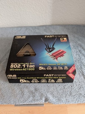 Asus PCE-AC68 PCIe-Karte Wi-Fi 5 AC1900 Dual-Band, PCIe 1x, 3x externe Antennen