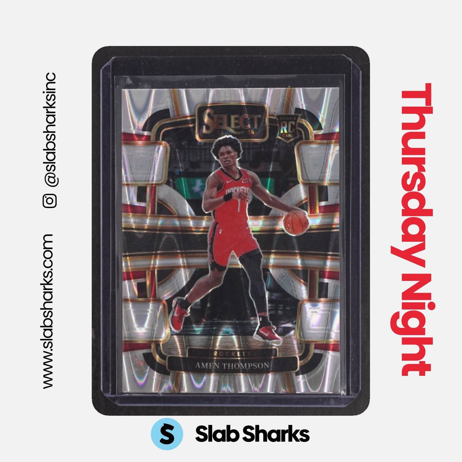 2023 PANINI SELECT #96 AMEN THOMPSON TECTONIC PRIZM RC CONCOURSE ROOKIE