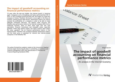 Birgit Zauner | The impact of goodwill accounting on financial performance...