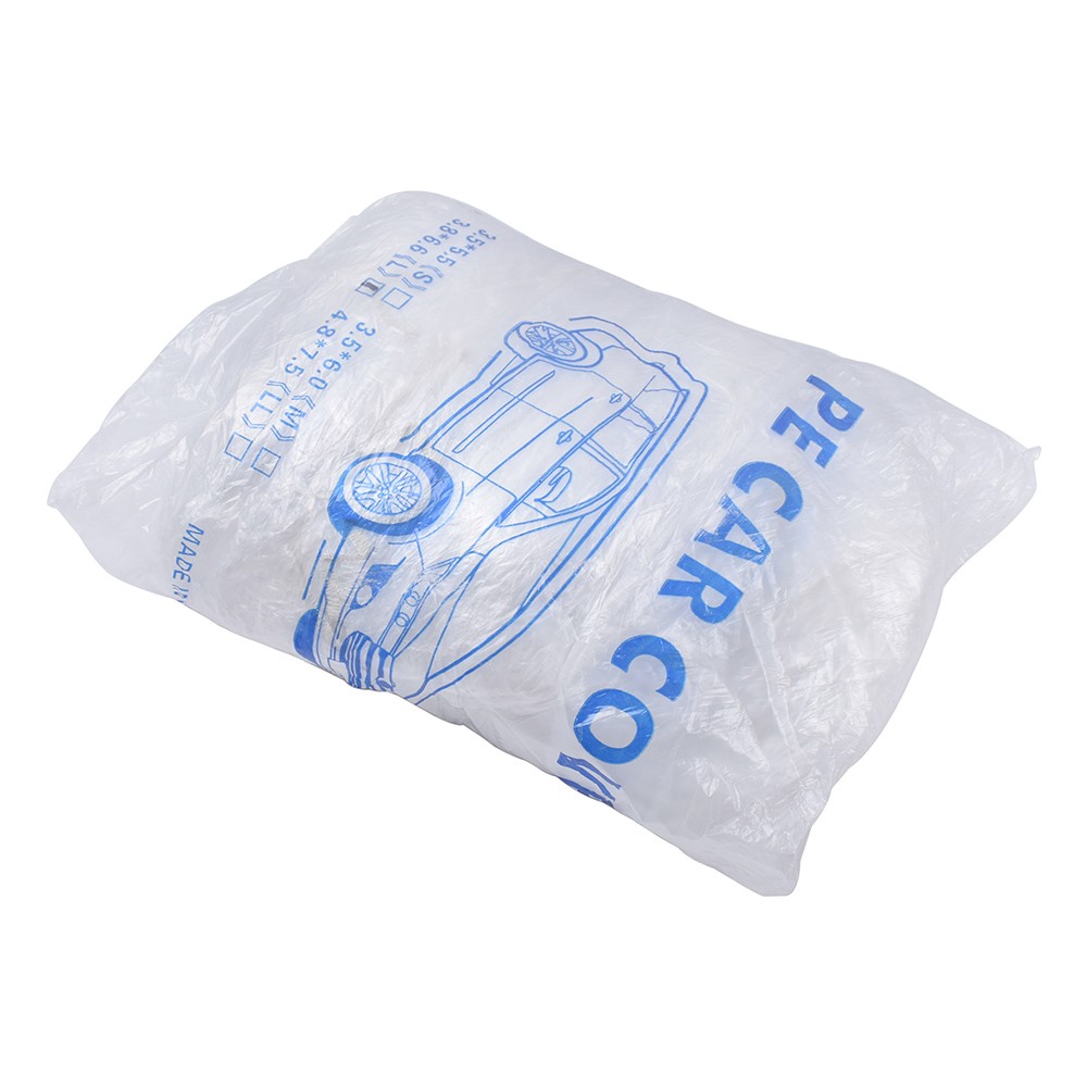 5 PACK Clear Plastic Disposable Car Cover Temporary Universal Rain Dust Garage