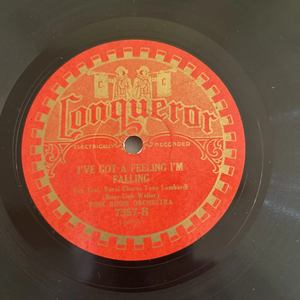 CONQUEROR 7357-John Vincent Californians/Rose Room Orch.-78RPM 10” VG+ - Image 2 of 4