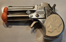 1960's HUBLEY Panther Double Barrel Derringer Toy Repeat Cap Pistol Gun