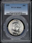1955 50C Franklin Half Dollar PCGS MS64