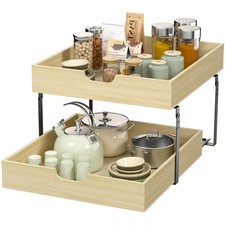 Pull Out Cabinet Organizer, 2 Tier Soft Close Pull Out Drawers for Cabinets, ...