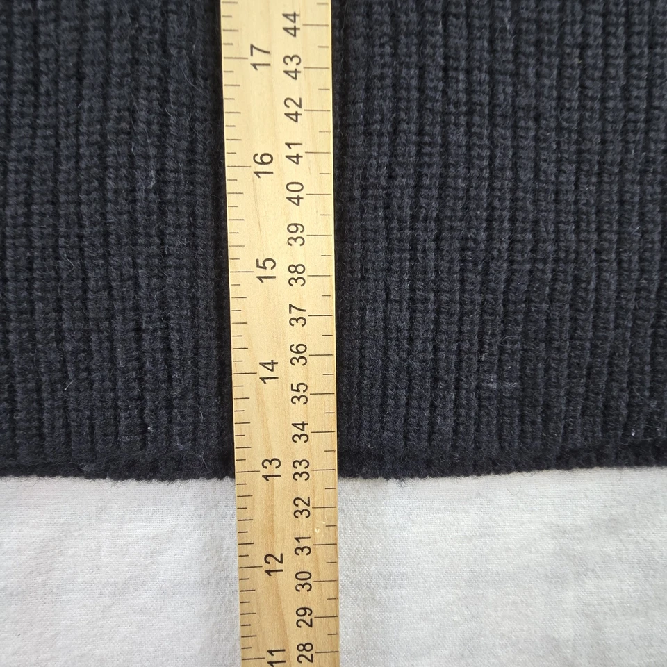 Boden Jersey Mujeres 100% Lana Tejido Sin Mangas Cuadrado Suéter Chaleco Tanque Negro M Foto 4 de 4