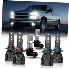 Fit for 2003-2006 Sierra 1500 2500HD 3500 Bulbs 9005 9006 Fog H10 Combo
