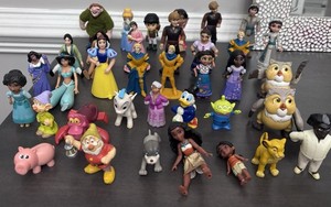 Mixed Lot of 30+ Random Toys, Figures, PVC Disney Figurines Mixed Years