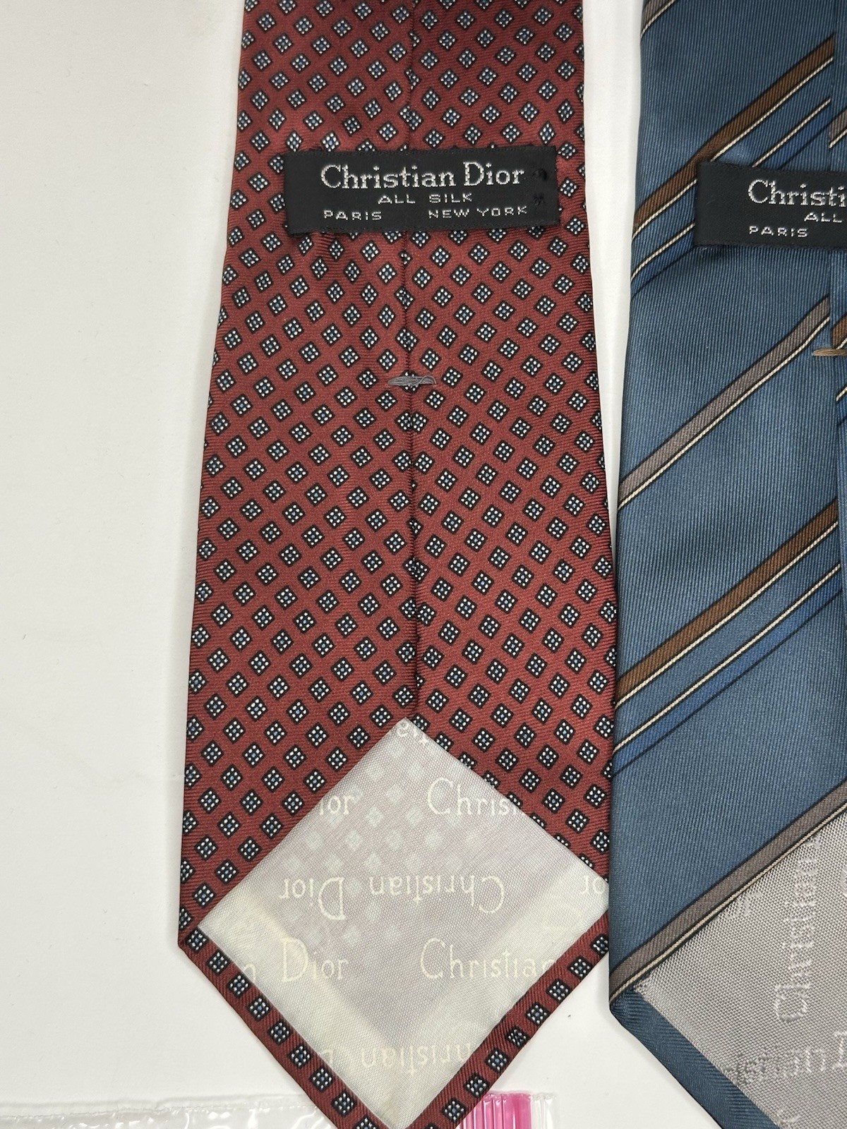 Christian Dior, Cravates Silk Vintage Ties, Lot Of 7, Multicolor/multipattern thumbnail 8