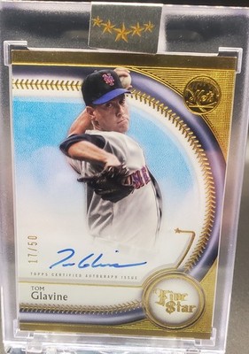  2025 Topps Five Star Tom Glavine On Card Auto Gold /50 NY Mets On Card Auto SP