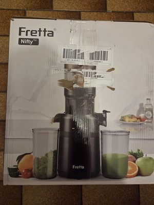 Fretta Slow Juicer Entsafter 200W Kaltpress 108mm Einfüllöffnung BPA-frei