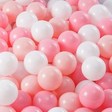 MoonxHome Ball Pit Balls for Toddlers, BPA Free Crush Proof 100pcs, Pink