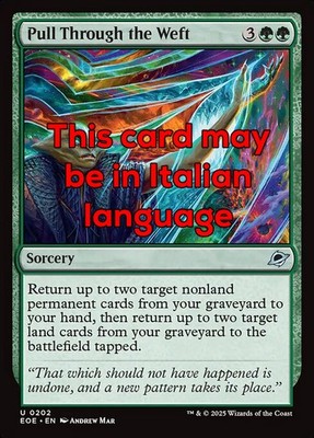 MTG 4x PULL THROUGH THE WEFT EXC - SURVIVE THE TRACK 202 - EOE - MAGIC