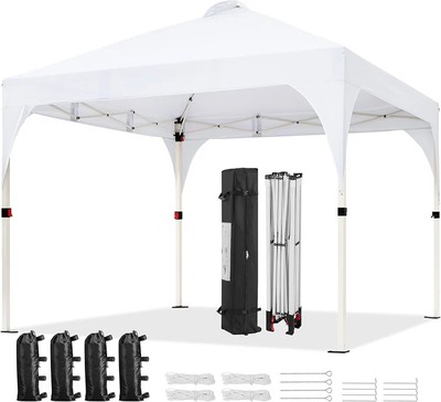 Yaheetech 10x10 Pop Up Canopy Tent with Vent Easy Set Up Tent Instant Shade.