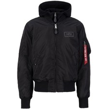 Alpha Industries Bomber Jacke MA 1 D-Tec schwarz / schwarz