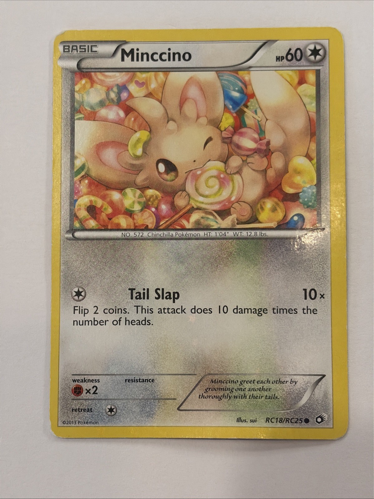 Minccino RC18/RC25 Legendary Treasures: Radiant Collection Holo