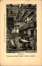 Kaiser-Keller Berlin Schifferstube Interior Hugo Ulbrich Art Postcard c1910