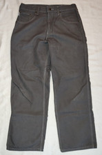 NICE Carhartt B159 CHR Dark Gray 100 Cotton Canvas Carpenter Pants ACTUAL 32X30
