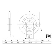 Bosch Bremsscheiben + Beläge hinten E190R02C03550512 58411L1000 | 462752