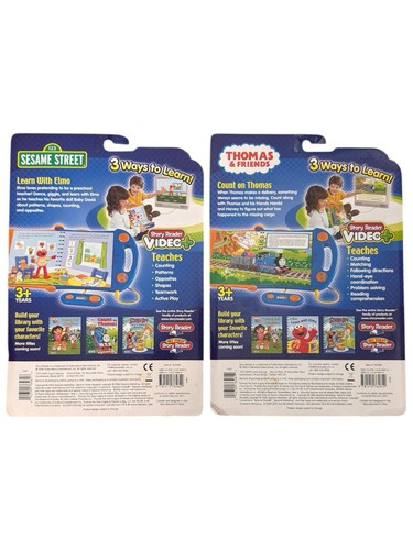 Vintage 2006 New Story Reader Video Plus Elmo & Thomas & Friends Lot Of 2 - Picture 2 of 2