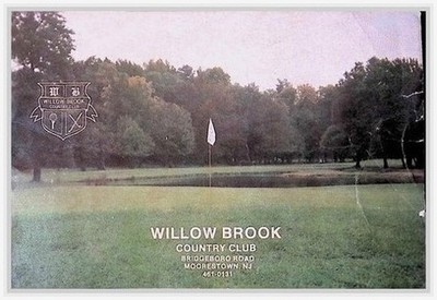Willow Brook Golf Scorecard Moorestown NJ 1980s South Jersey Ads Course Map