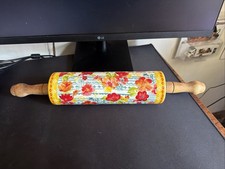 ULTRA RARE 2018 Pioneer Woman Wildflower Whimsy Floral Rolling Pin 2018DMT HTF