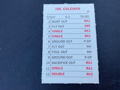 1969 MLB MILTON BRADLEY A-k LISTED ALPHABETIC ORDER PICK CARDS YOU WANT - Bild 185 von 435